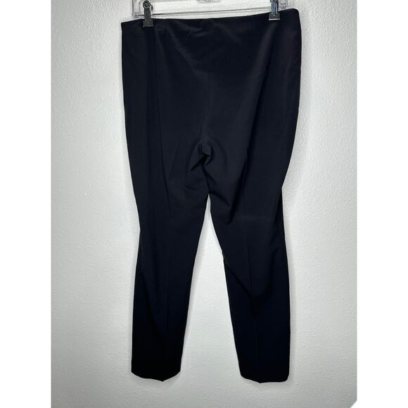 Tahari Black High Waist Straight Leg Size Zip Trouser Pant 6 - Picture 6 of 12